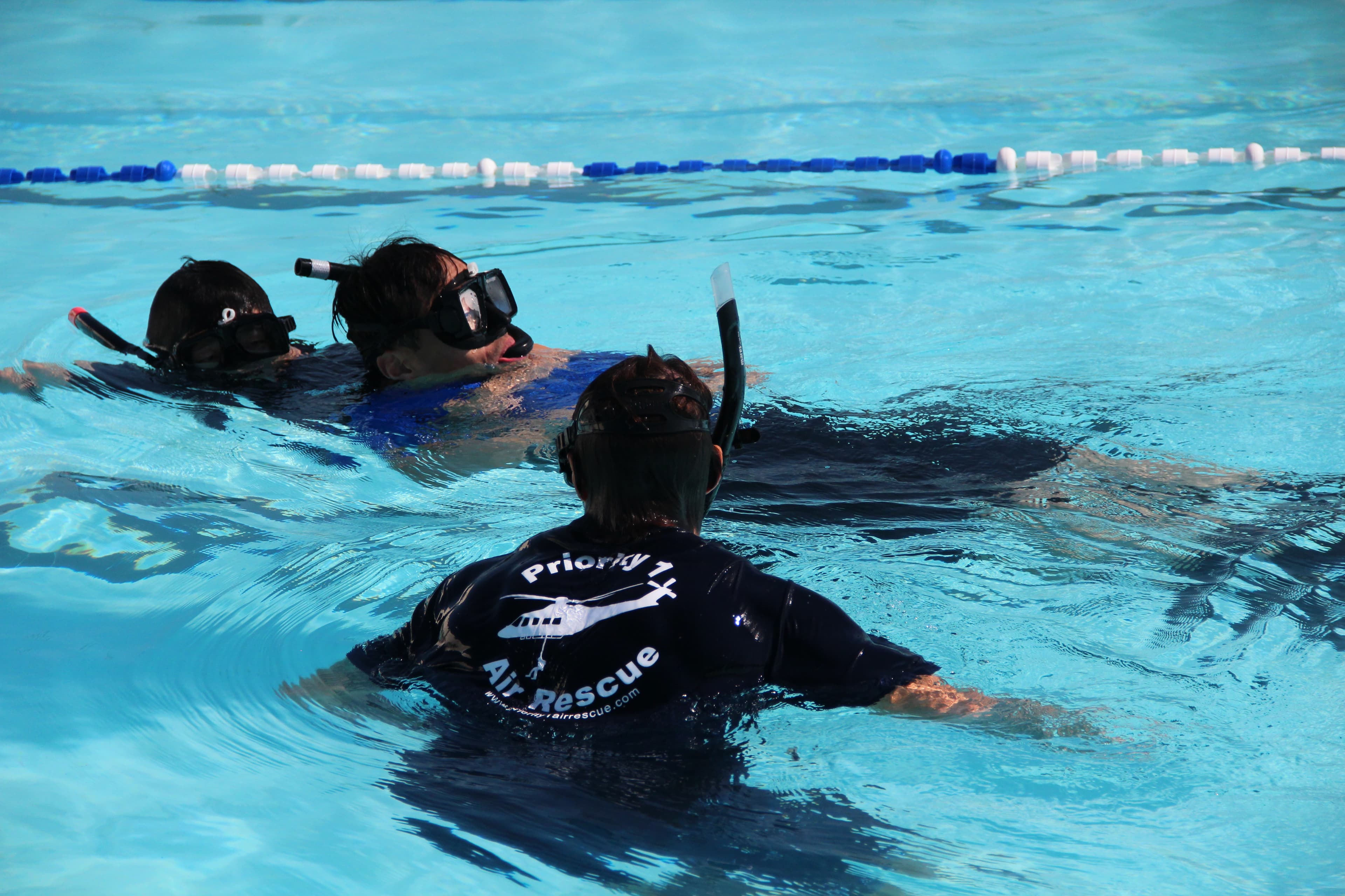 Rescue swimmer training operations